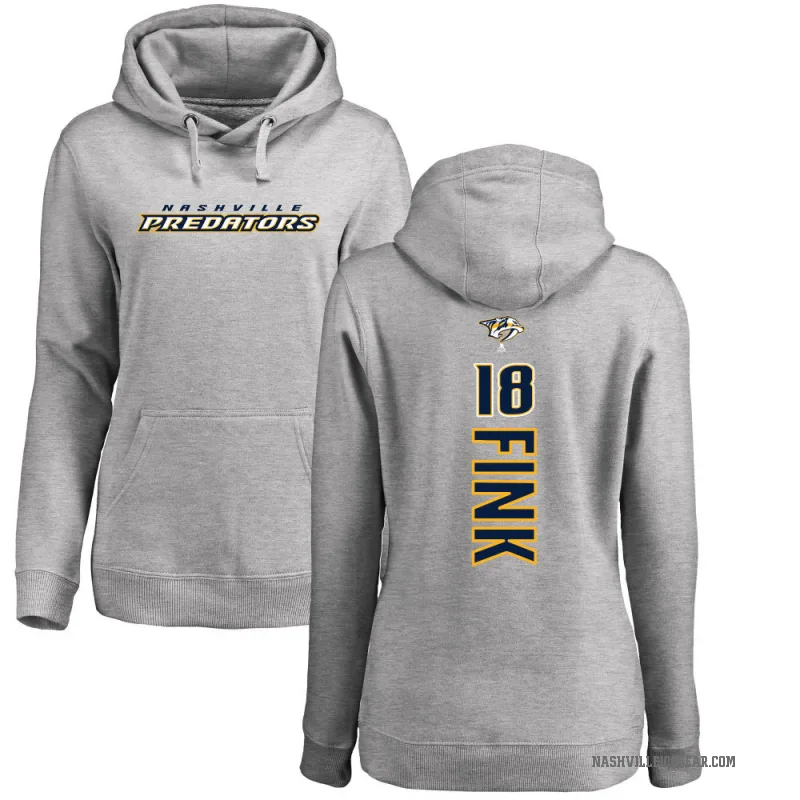 Aiden Fink Women's Nashville Predators Branded Ash Backer Pullover Hoodie