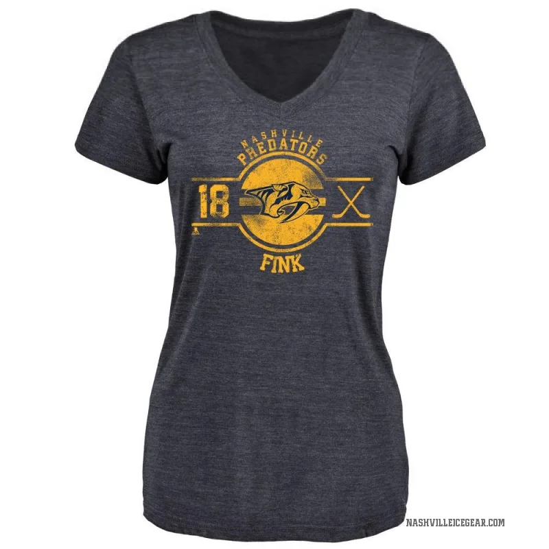 Aiden Fink Women's Navy Nashville Predators Insignia T-Shirt -