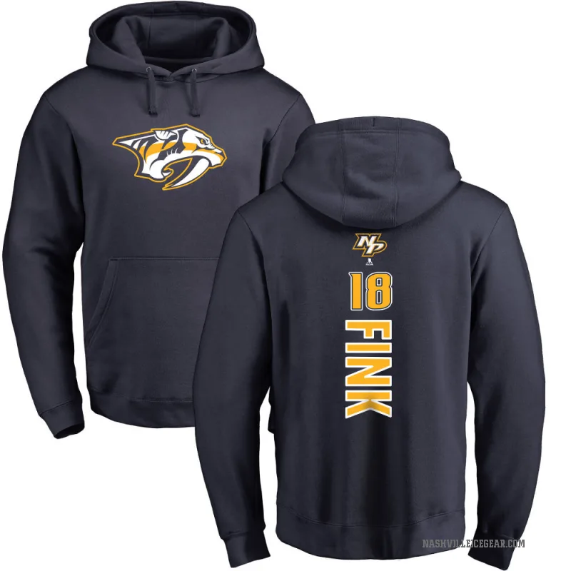 Aiden Fink Youth Navy Nashville Predators Branded Backer Pullover Hoodie