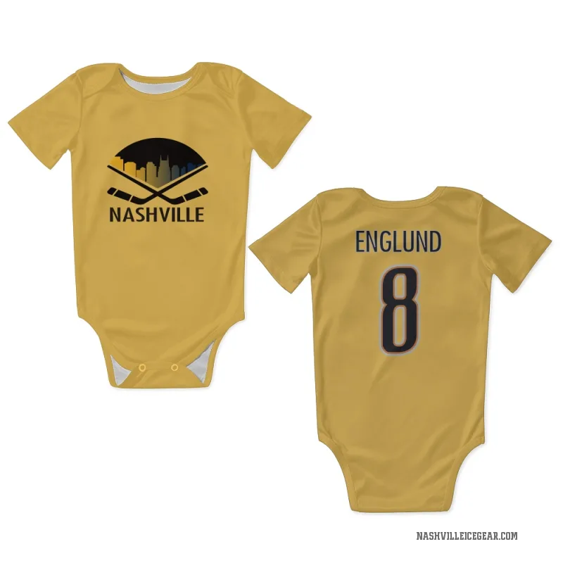 Andreas Englund  Gold Nashville Predators  Newborn & Infant Bodysuit