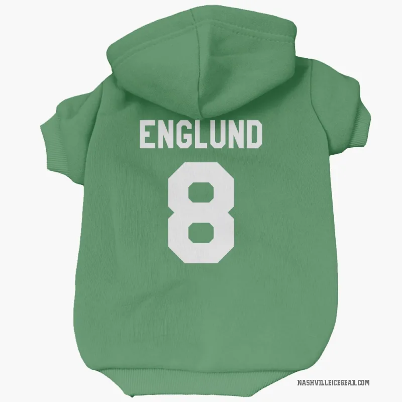 Andreas Englund  Green Nashville Predators  Cat & Dog Pet Hoodie