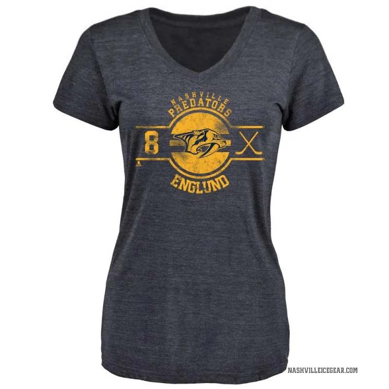 Andreas Englund Women's Navy Nashville Predators Insignia T-Shirt -