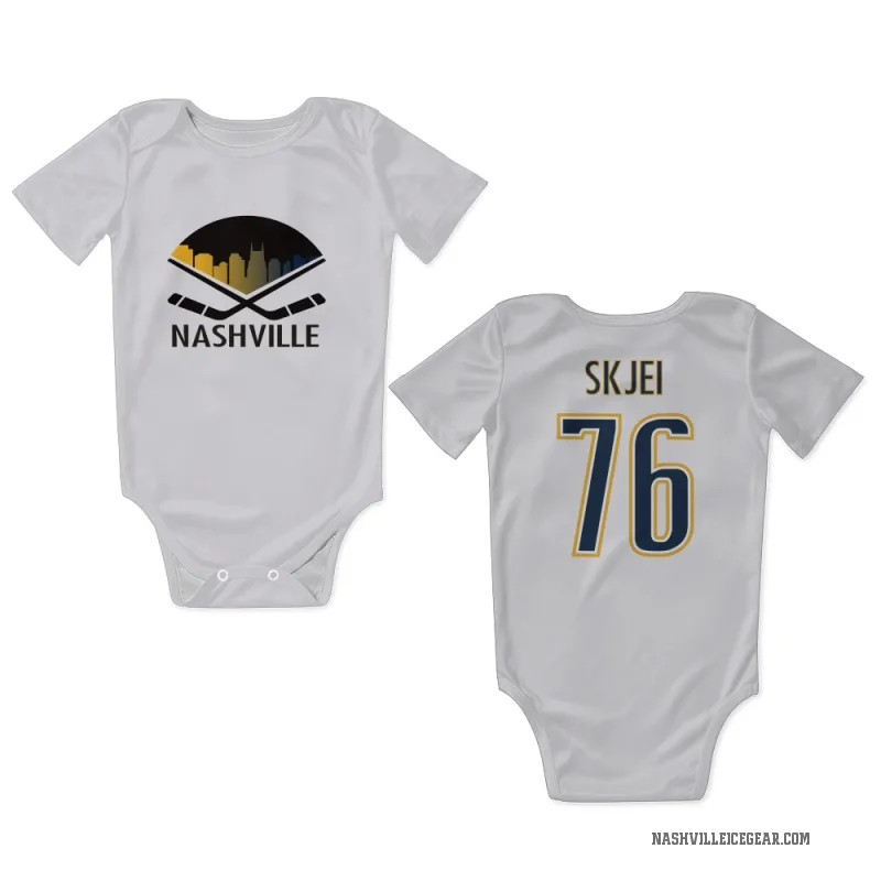 Brady Skjei  White Nashville Predators  Newborn & Infant Bodysuit