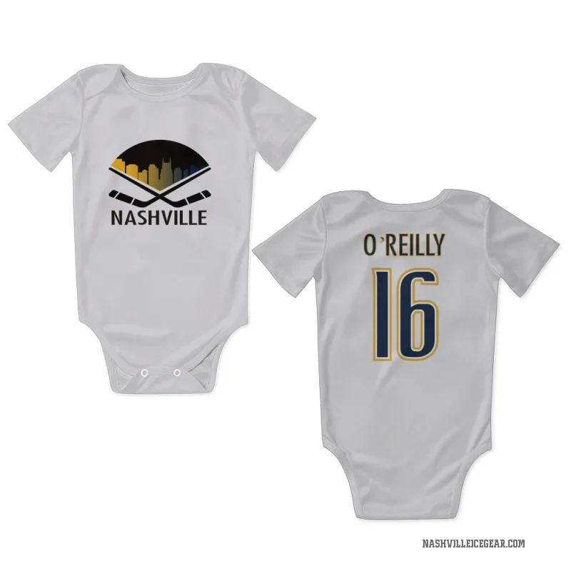 Cal O'Reilly  White Nashville Predators  Newborn & Infant Bodysuit