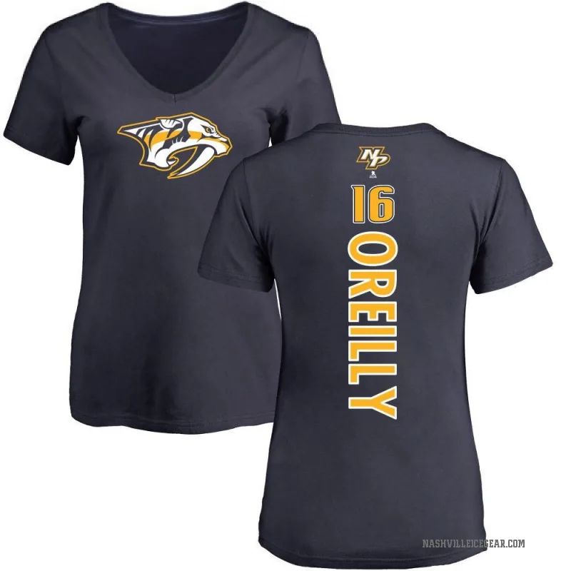 Cal O'Reilly Women's Navy Nashville Predators Backer T-Shirt -