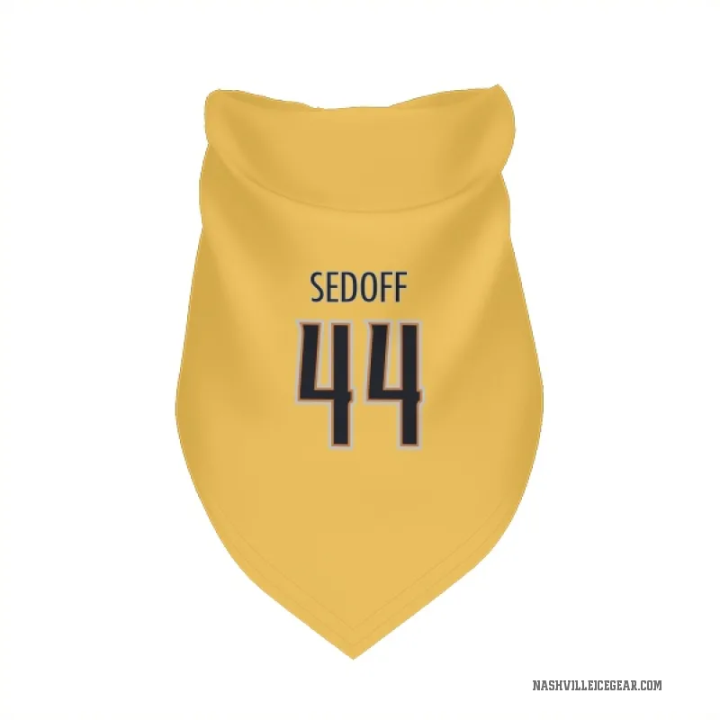 Christoffer Sedoff  Gold Nashville Predators  Cat & Dog Pet Bandana