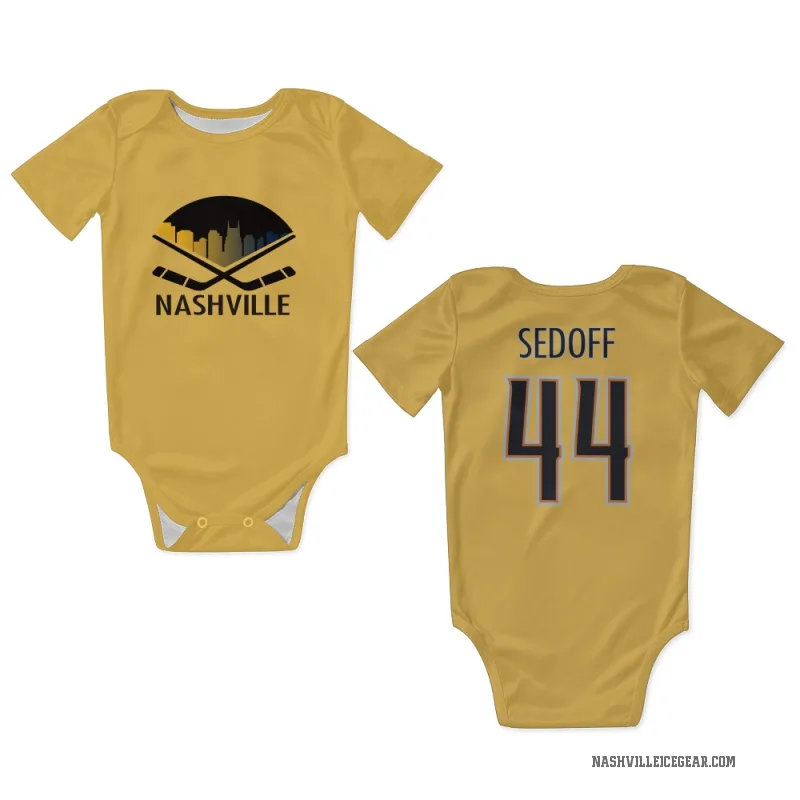 Christoffer Sedoff  Gold Nashville Predators  Newborn & Infant Bodysuit