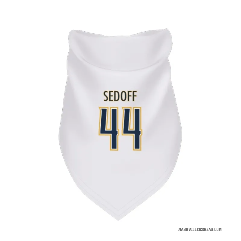 Christoffer Sedoff  White Nashville Predators  Cat & Dog Pet Bandana