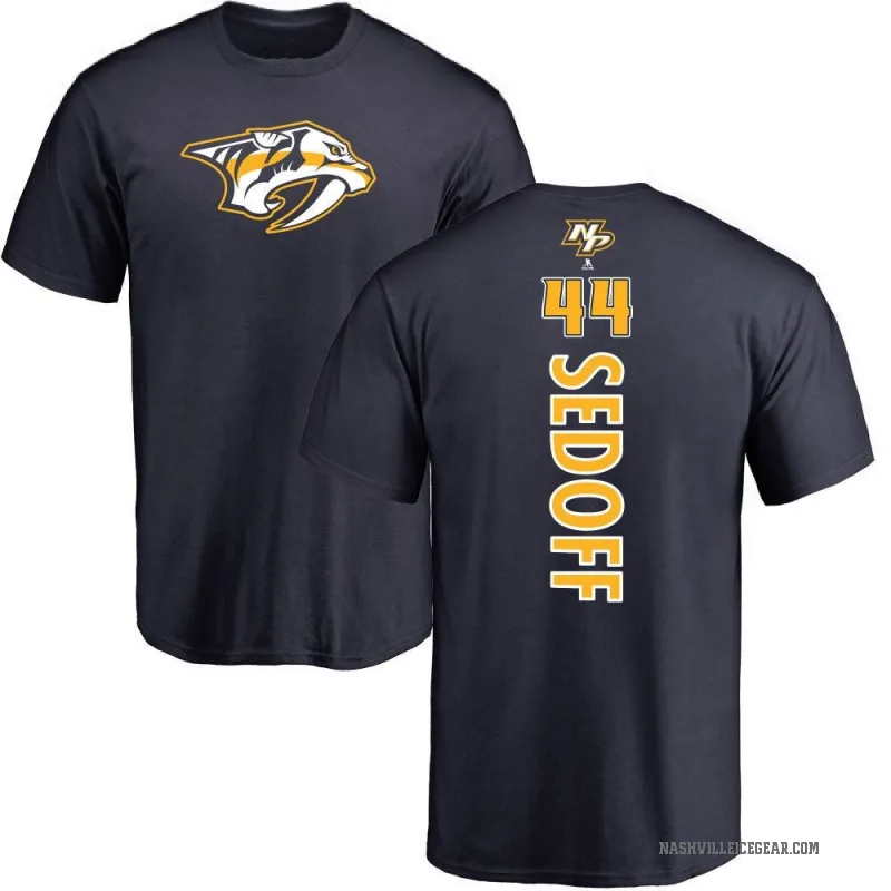 Christoffer Sedoff Youth Navy Nashville Predators Backer T-Shirt -