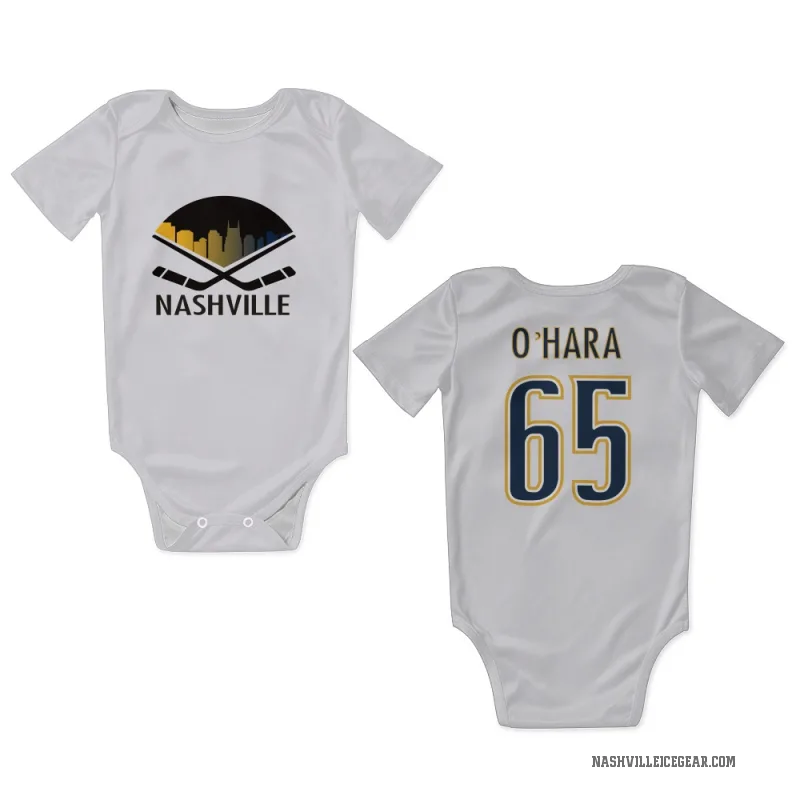 Cole O'Hara  White Nashville Predators  Newborn & Infant Bodysuit