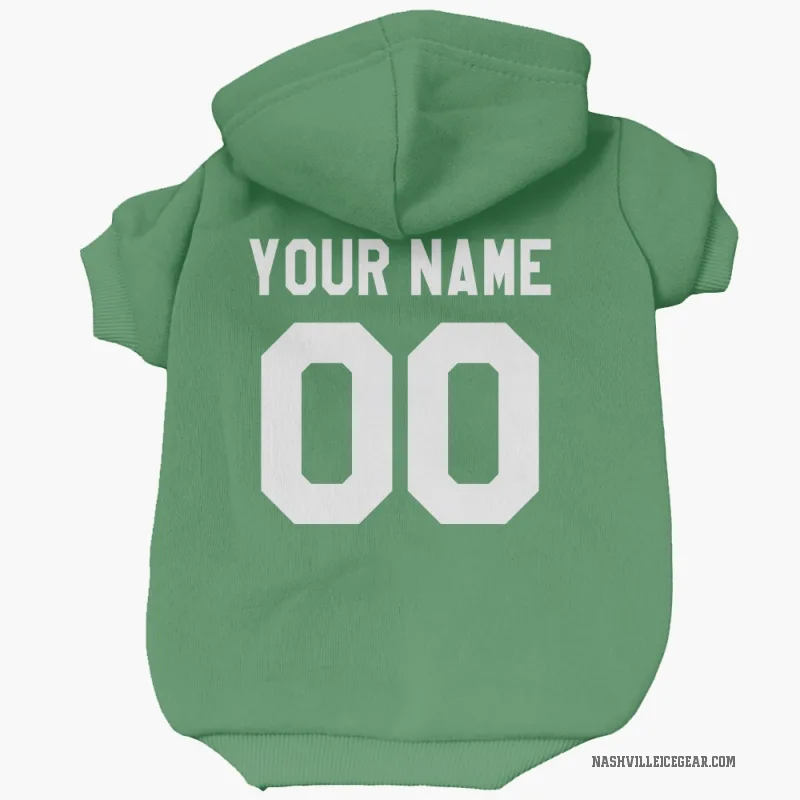 Custom  Green Nashville Predators   Cat & Dog Pet Hoodie