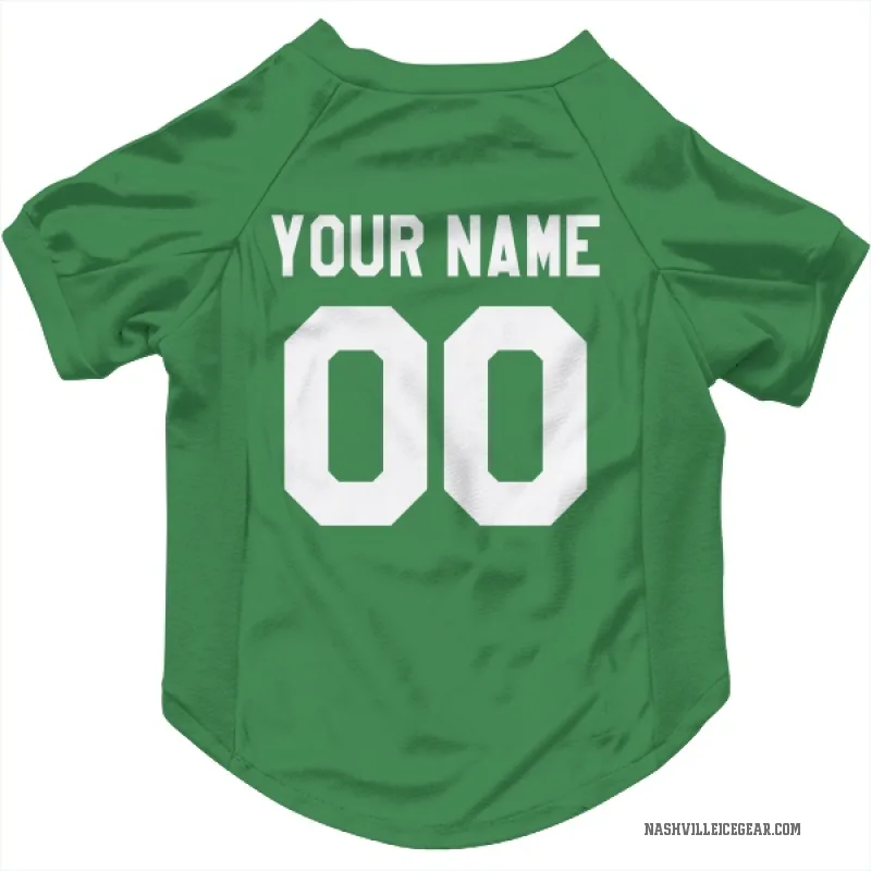 Custom  Green Nashville Predators   Cat & Dog Pet Jersey