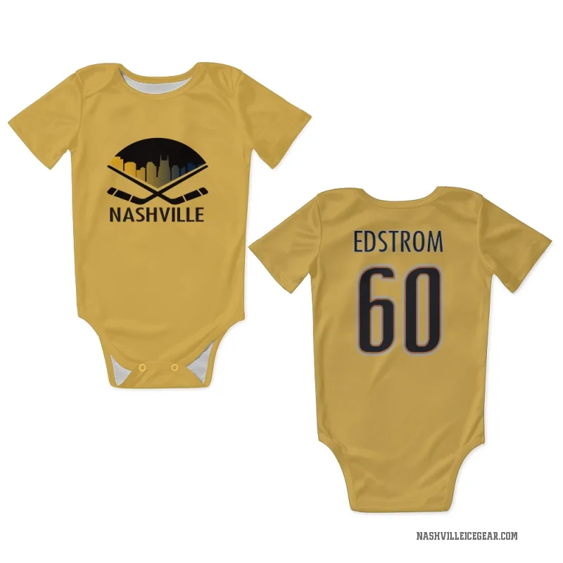 David Edstrom  Gold Nashville Predators  Newborn & Infant Bodysuit
