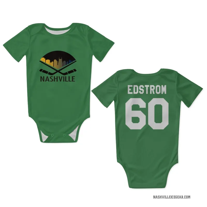David Edstrom  Green Nashville Predators  Newborn & Infant Bodysuit