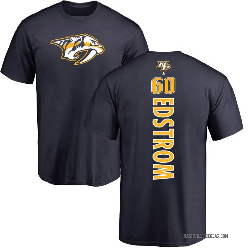 David Edstrom Men's Navy Nashville Predators Backer T-Shirt -