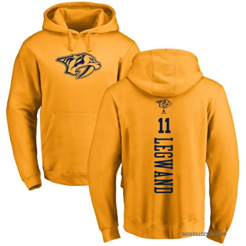David Legwand Youth Gold Nashville Predators Branded One Color Backer Pullover Hoodie