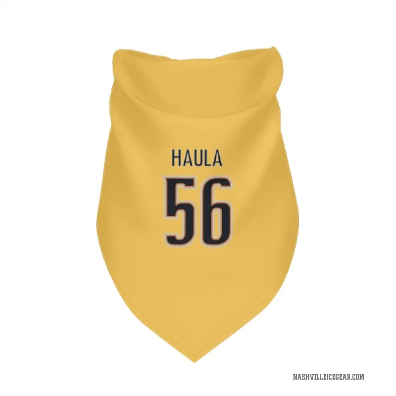 Erik Haula  Gold Nashville Predators  Cat & Dog Pet Bandana