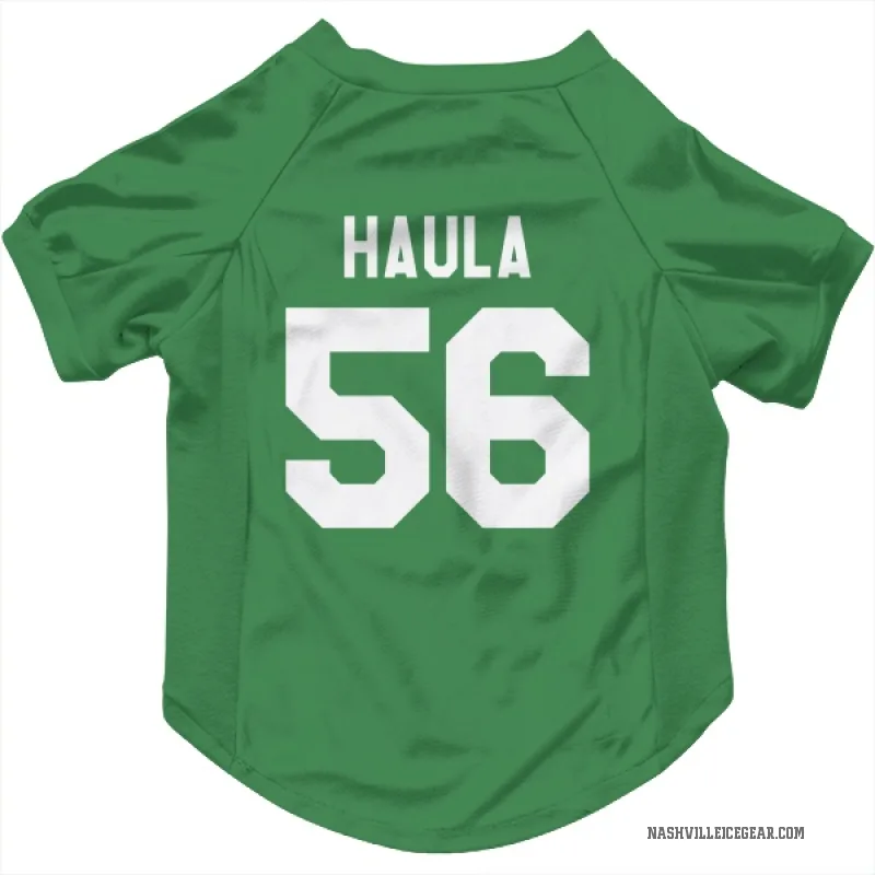 Erik Haula  Green Nashville Predators  Cat & Dog Pet Jersey
