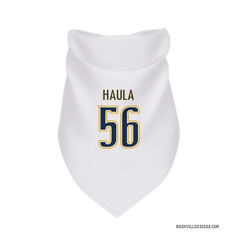 Erik Haula  White Nashville Predators  Cat & Dog Pet Bandana