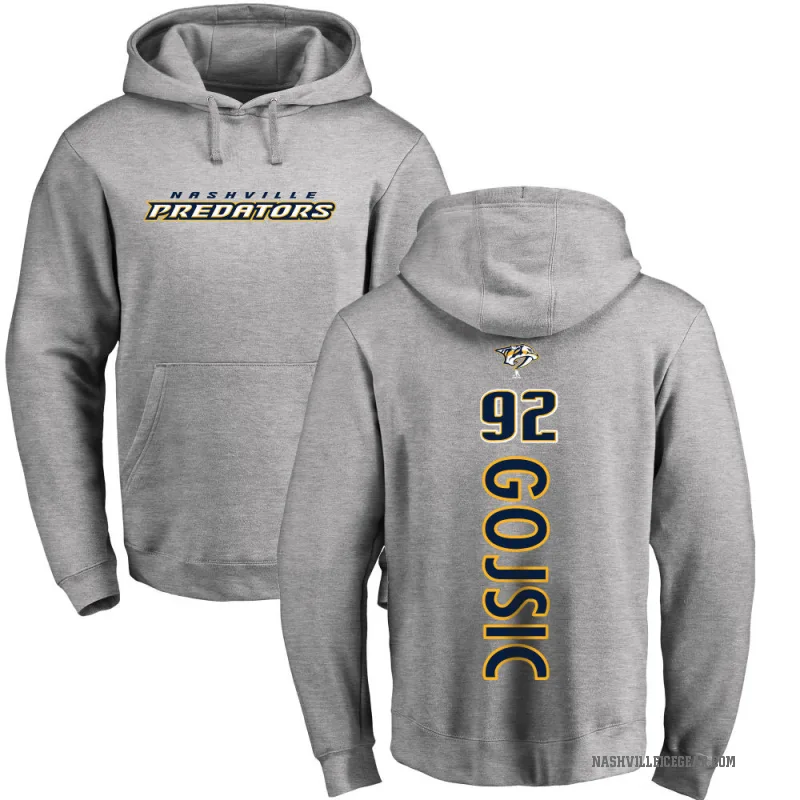 Hiroki Gojsic Men's Nashville Predators Branded Ash Backer Pullover Hoodie