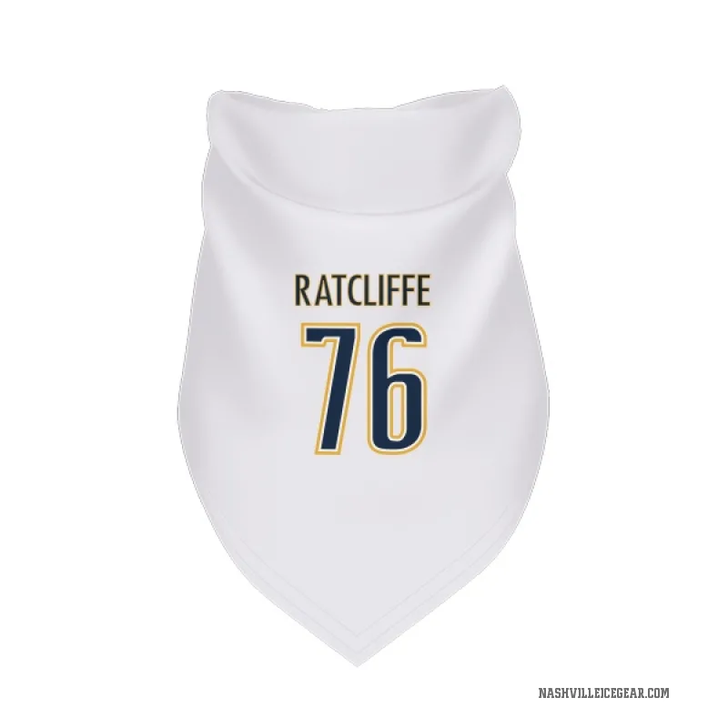 Isaac Ratcliffe  White Nashville Predators  Cat & Dog Pet Bandana