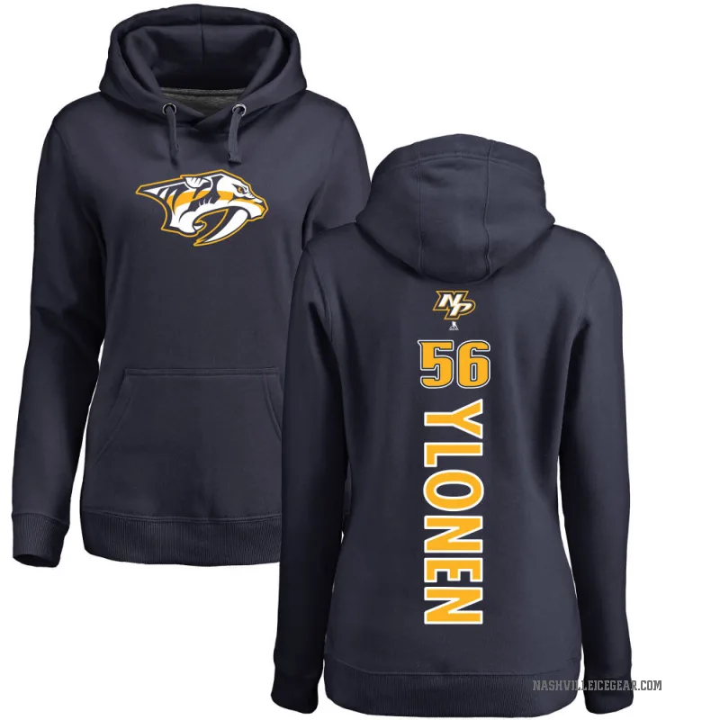 Jesse Ylonen Women's Navy Nashville Predators Branded Backer Pullover Hoodie