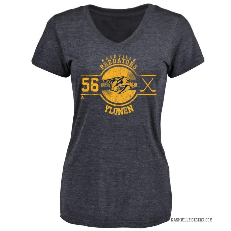 Jesse Ylonen Women's Navy Nashville Predators Insignia T-Shirt -