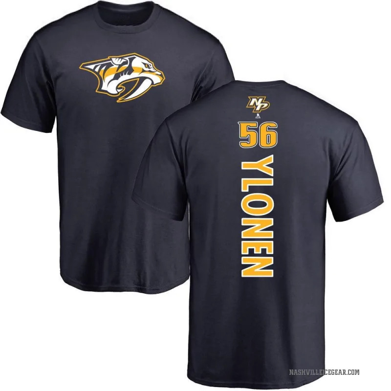 Jesse Ylonen Youth Navy Nashville Predators Backer T-Shirt -