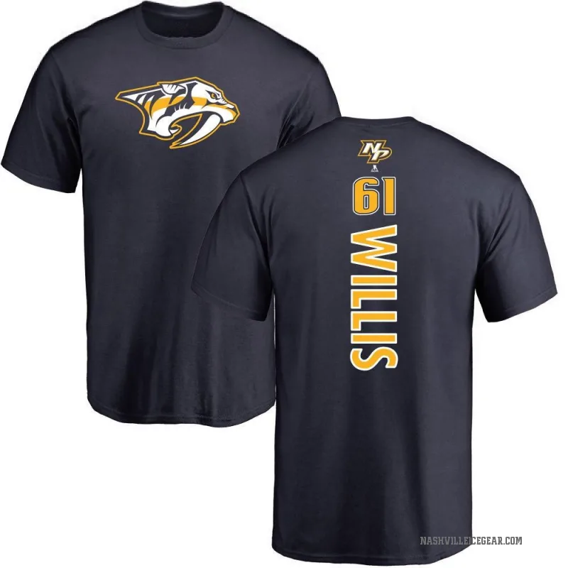 Joey Willis Men's Navy Nashville Predators Backer T-Shirt -