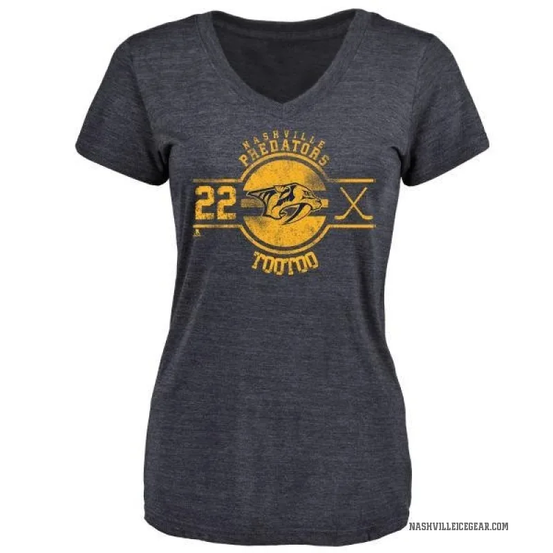 Jordin Tootoo Women's Navy Nashville Predators Insignia T-Shirt -