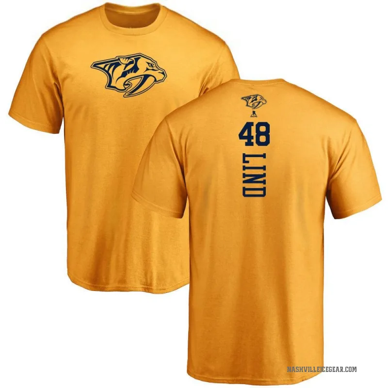 Kalan Lind Men's Gold Nashville Predators One Color Backer T-Shirt -