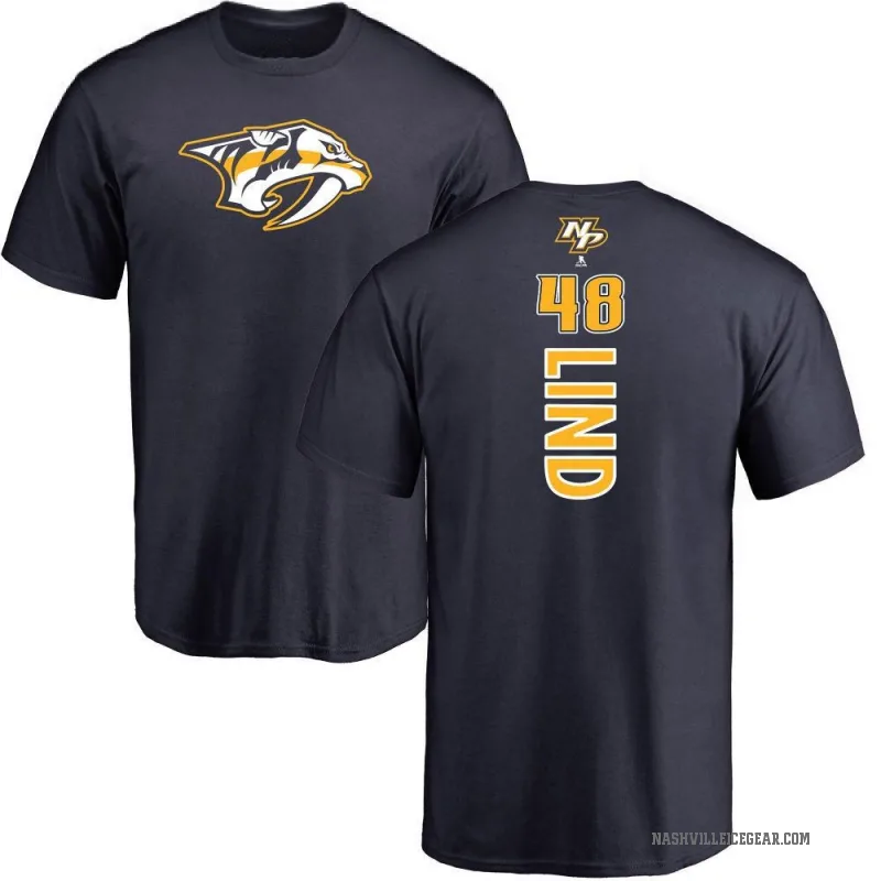 Kalan Lind Men's Navy Nashville Predators Backer T-Shirt -