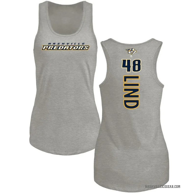 Kalan Lind Women's Ash Nashville Predators Backer Tank Top -