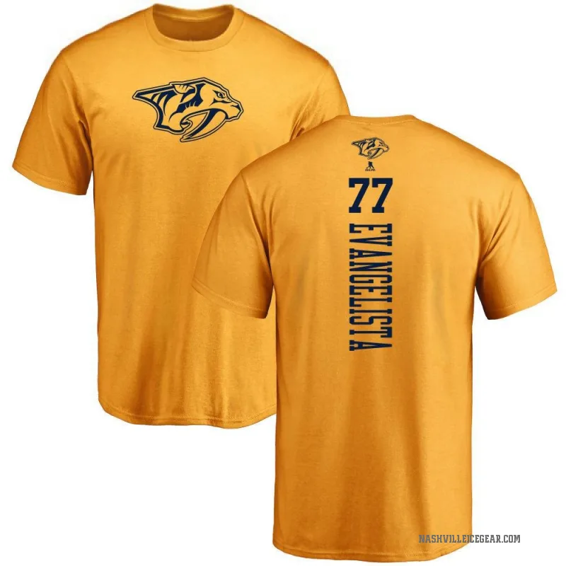 Luke Evangelista Youth Gold Nashville Predators One Color Backer T-Shirt -