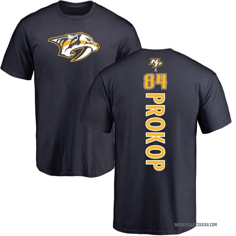 Luke Prokop Men's Navy Nashville Predators Backer T-Shirt -