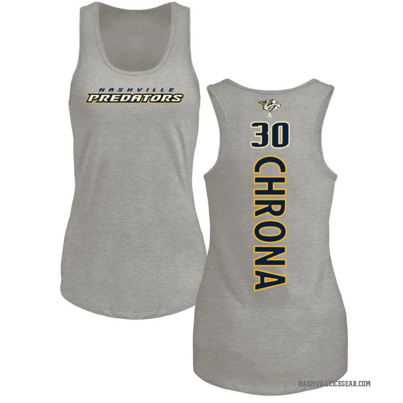 Magnus Chrona Women's Ash Nashville Predators Backer Tank Top -