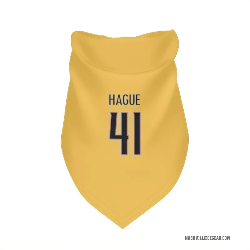 Nicolas Hague  Gold Nashville Predators  Cat & Dog Pet Bandana