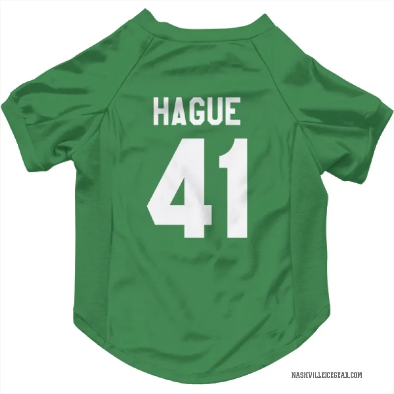 Nicolas Hague  Green Nashville Predators  Cat & Dog Pet Jersey