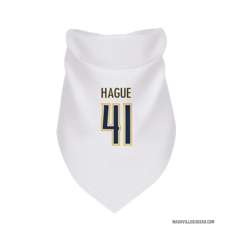 Nicolas Hague  White Nashville Predators  Cat & Dog Pet Bandana
