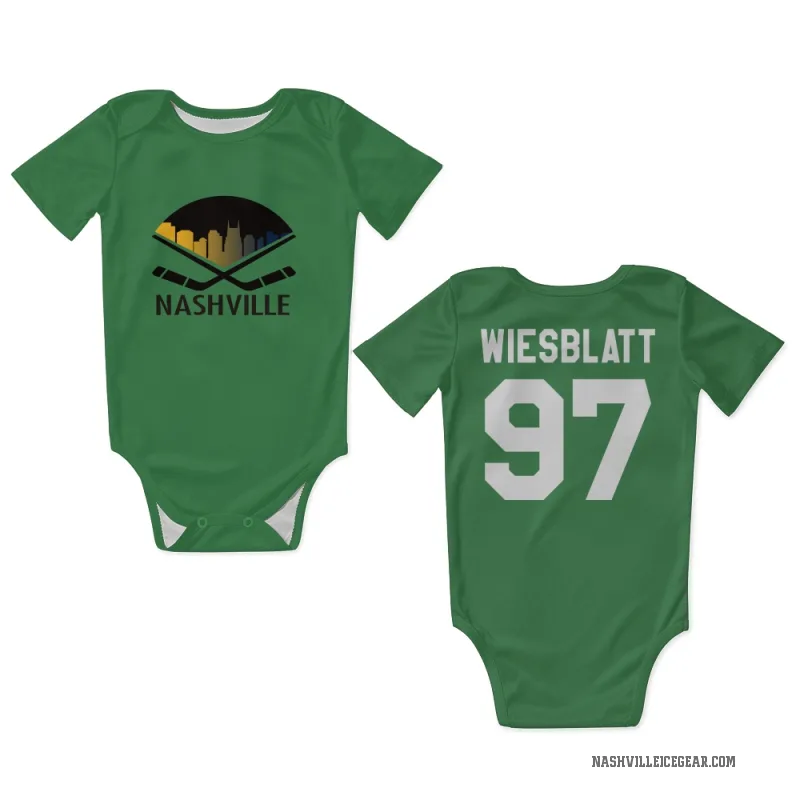 Oasiz Wiesblatt  Green Nashville Predators  Newborn & Infant Bodysuit