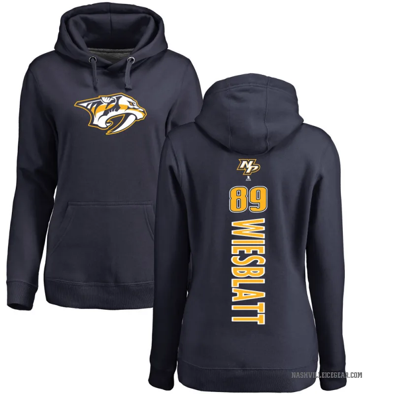 Ozzy Wiesblatt Women's Navy Nashville Predators Branded Backer Pullover Hoodie