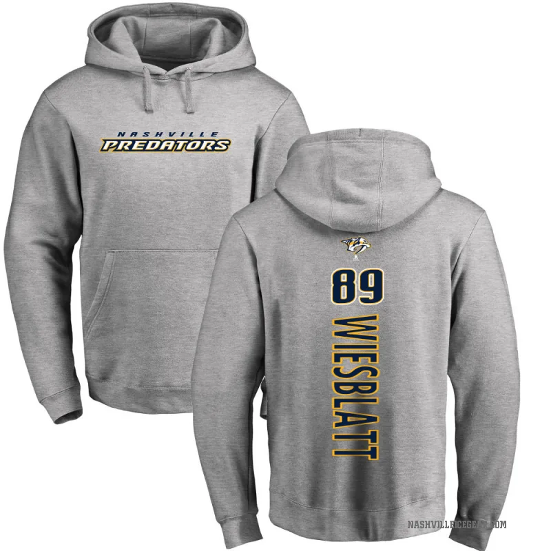 Ozzy Wiesblatt Youth Nashville Predators Branded Ash Backer Pullover Hoodie