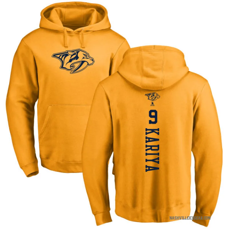 Paul Kariya Youth Gold Nashville Predators Branded One Color Backer Pullover Hoodie