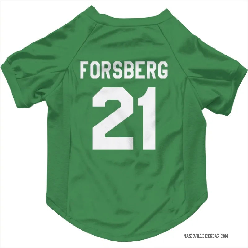 Peter Forsberg  Green Nashville Predators  Cat & Dog Pet Jersey