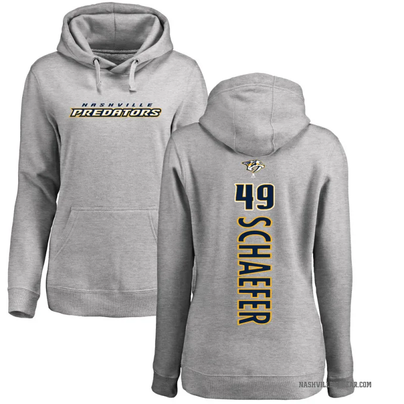 Reid Schaefer Women's Nashville Predators Branded Ash Backer Pullover Hoodie