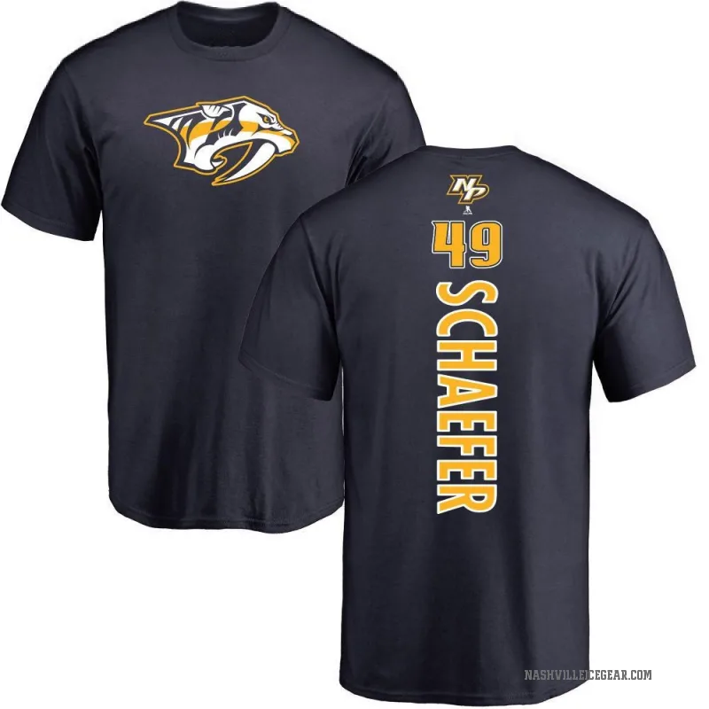 Reid Schaefer Youth Navy Nashville Predators Backer T-Shirt -