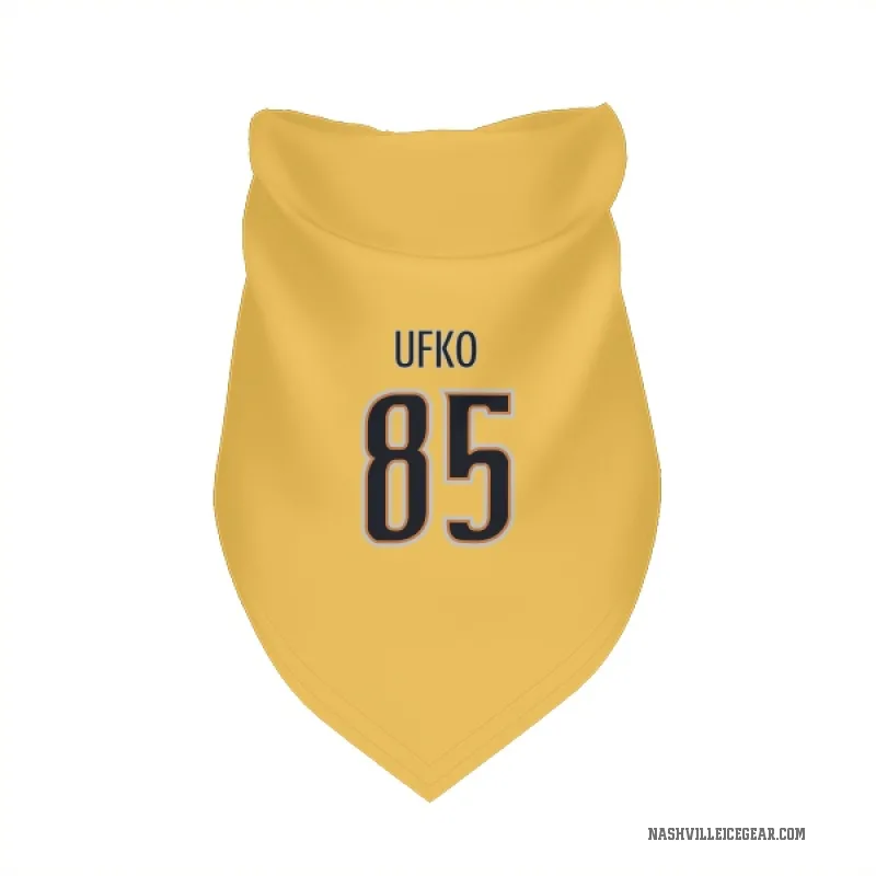 Ryan Ufko  Gold Nashville Predators  Cat & Dog Pet Bandana
