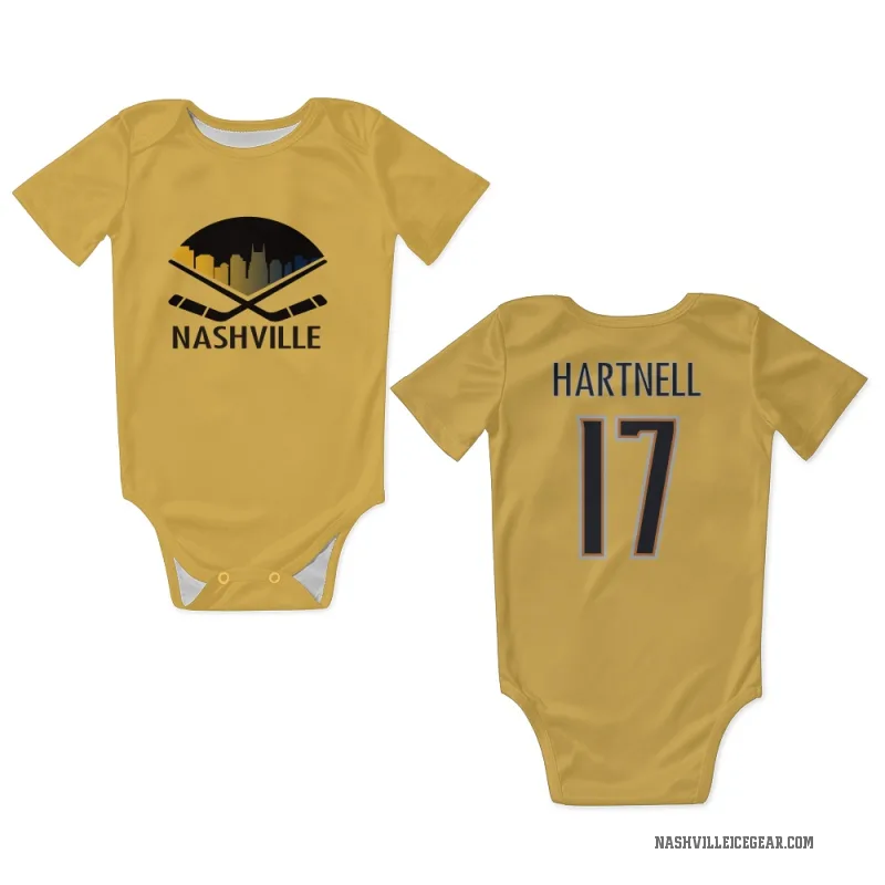 Scott Hartnell  Gold Nashville Predators  Newborn & Infant Bodysuit