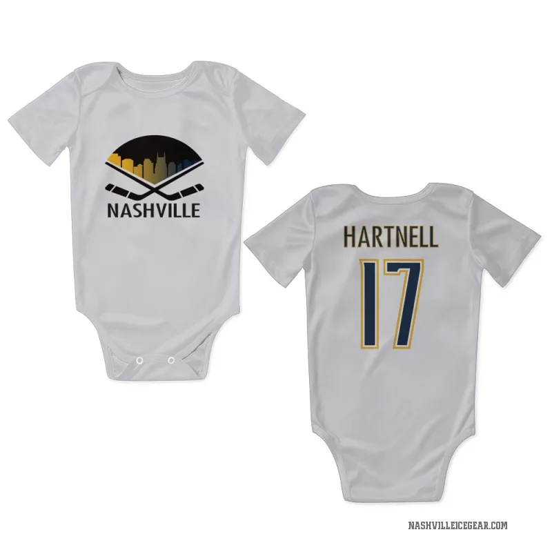 Scott Hartnell  White Nashville Predators  Newborn & Infant Bodysuit
