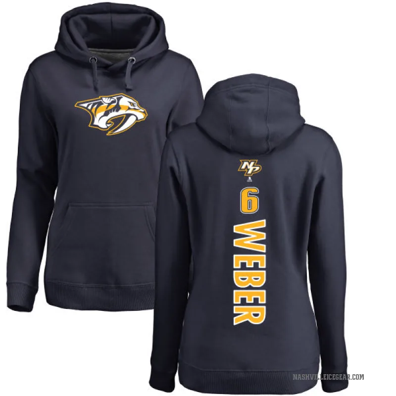 Shea Weber Women's Navy Nashville Predators Branded Backer Pullover Hoodie